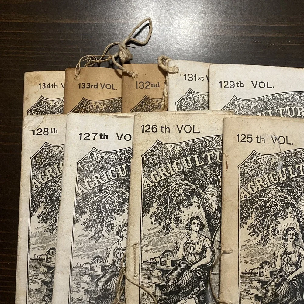 10 Antique Agricultural‎ Almanacs farm 1950-1959 John Baer's Sons Lancaster